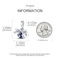 Colgantes de plata de ley 925 para mujer y niña, abalorios de viaje, avión, pasaporte, pulseras, collares, regalo de joyería - details 1