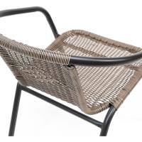 Juego de 4 Sillas de Jardín Asiento de Metal y Polietileno para Exteriores - details 2