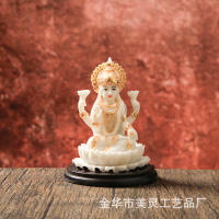 Estatua de diosa musical con Base de loto Tianmiao Yin, decoración artesanal de resina de Buda indio - details 9