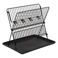 MAXHOME - Escurridor Plegable PP y Metal con 2 Alturas, Dimensiones: L. 42,5 P. 37,5 x H. 33 cm - details 0