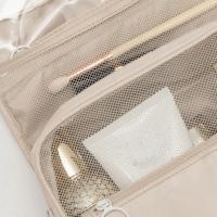 Bolsas de maquillaje para artículos de tocador, bolsas de cosméticos plegables coreanas de Color sólido, de viaje de PVC, impermeables - details 9