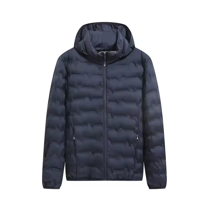 Nuevo Abrigo Casual para Hombre, Abrigo de Invierno con Capucha, Cortavientos, Cómodo, Chaqueta Informal para Exteriores, Parka Gruesa y Sólida para Hombre - 1