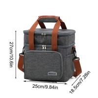 La moda europea y americana puede cruzar el cuerpo bolsa aislante para el almuerzo engrosada con bolsa de almuerzo de negocios de gran capacidad - details 8