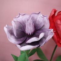 Flor de Magnolia simulada 3D, 30/50CM, flor de simulación de espuma colorida, paisaje de centro comercial, decoración de boda, flor simulada - details 7