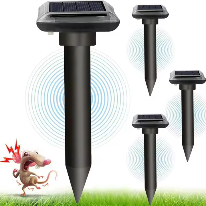 Repelente Solar Ultrasonido y Alimentado por Energía Impermeable para Césped, Patio y Jardín - 1