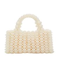 Vestido de cena de perlas bolso tejido a mano diseño de nicho bolso cuadrado con cuentas - details 1