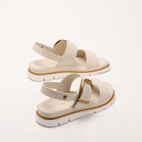 Sandalias con hebilla de una palabra, prendas de vestir exteriores para mujer, nueva plataforma, zapatos romanos de cuña de moda versátiles - details 1