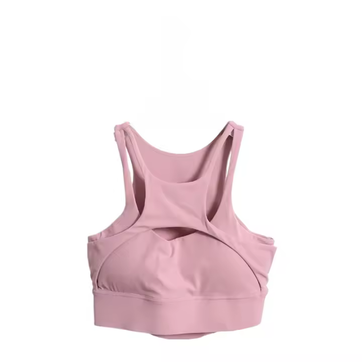 Camisola de compresión para entrenamiento de gimnasia para mujer, sujetador deportivo Sexy con tirantes cruzados para Fitness y Yoga con almohadilla extraíble, novedad de 2024 - 1
