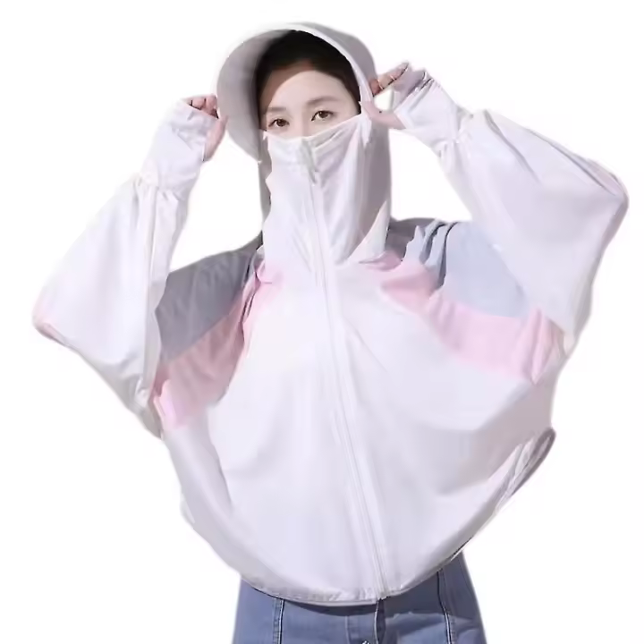 Mujer UPF 50 UV Ropa Protección Solar Cremallera Sudadera Capucha SPF Manga Larga - 1