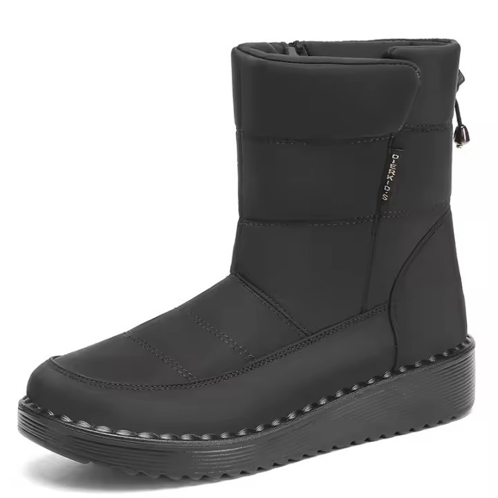 Botas largas Winer para mujer, zapatos planos informales, botas de nieve cálidas - 1