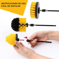 Cepillo de Taladro Eléctrico con Juego de Cepillos Multiusos para Limpieza del Hogar Coche Baño Cocina Suelo Material de Poliacrilo Hecho en China - details 1