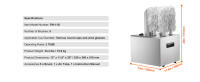 SucceBuy Pulidora de Copas de Vino, Pulidora de Vidrio eléctrica de 8 Cepillos, 660 Tazas/Hora, Pulidora Comercial para Champán, Tazas de Cerveza, Tazas - details 5