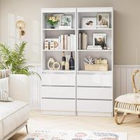 Estantería de Madera de 180cm con 3 Cajones Ideal para Oficina, Salón Organizador de Documentos, Archivadores, Carpetas, Libros - details 20