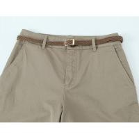 Pantalones casuales de mujer en verano con cinturón trenzado, cintura media, estilo versátil para todas las ocasiones - details 2