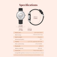 Reloj inteligente resistente al agua para mujer, con monitor de actividad física, control del ritmo cardíaco y del sueño - details 8