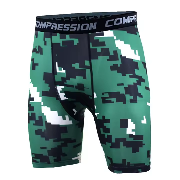 Camuflaje Deportes Fitness Estiramiento Secado Rápido Correr Baloncesto Leggings Pantalones Cortos - 1