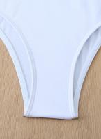 Traje de Baño de Una Pieza Blanco Ajuste de Cuerpo, Dacron, Estilo de Verano/Primavera 24, No Retirable - details 9