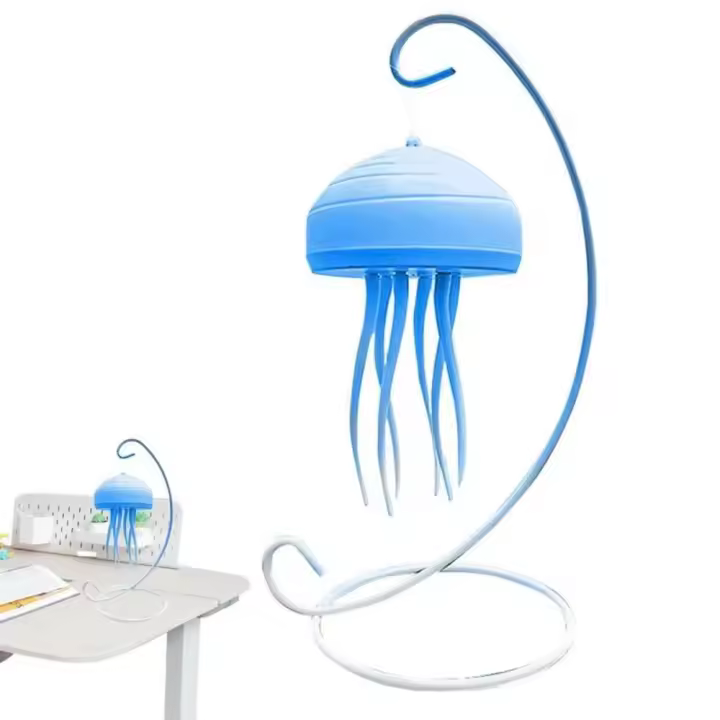Luz nocturna flotante colgante de medusas, luz blanca/roja/azul/verde, lámpara de mesa LED dinámica con brillo suave, decorativa realista - 1