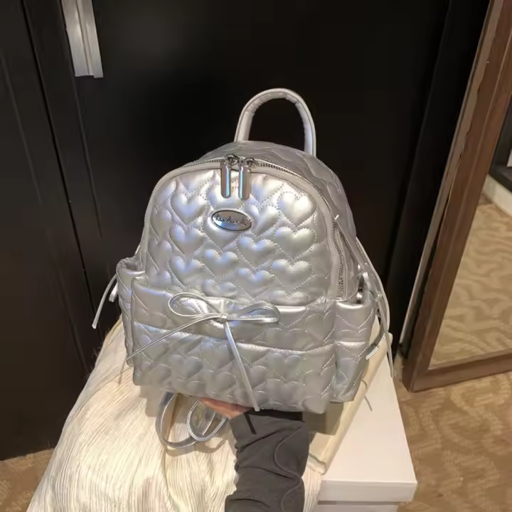 Xiaoxiangfeng mochila mujer 2025 nueva primavera y verano moda diamante pequeña mochila viaje versátil bolsa de viaje - 1