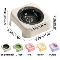 Cuenco protector de cuello de cerámica para cachorros, cuenco antivuelco sin estrés con dibujos de OVNI, cuenco de protección para el cuello, disco volador para perros y gatos - details 0