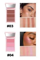 HANDAIYAN Resaltador de Contorno 3 en 1, Paleta de maquillaje, Resplandor Mate, Iluminador pigmentado, bronceador, 3 Colores - details 10