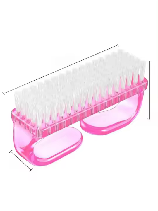 Kit De Herramientas Para Arte De Uñas 4pcs Con Cepillo Grande Para Esmalte, Cepillo De Polvo, Cepillo De Limpieza Y Empuñadura De Cutícula - 1