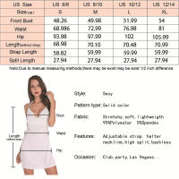 Sexy Ladies Verano Color Sólido Sin Mangas Vestidos de Mujer - details 0