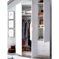 Puertas y 3 cajones, Gran Capacidad, Natural/Blanco, - details 5