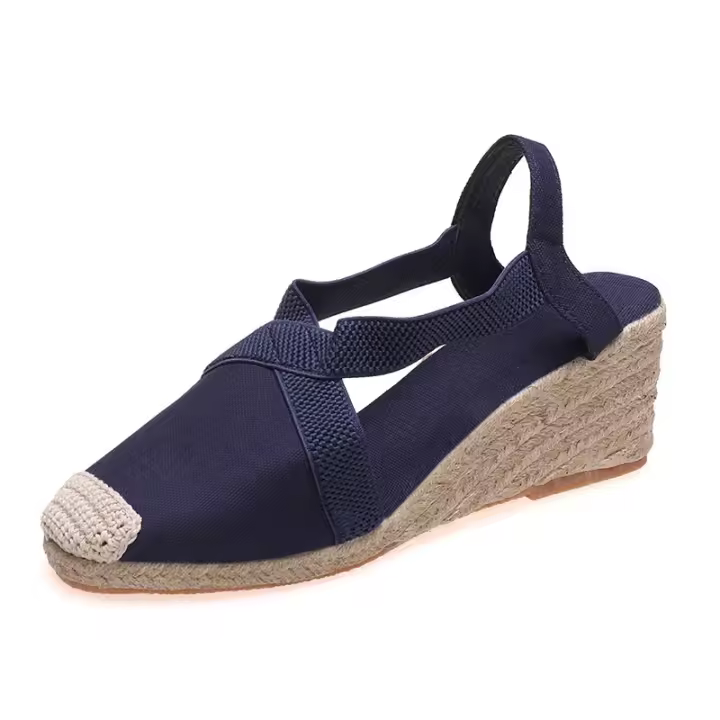 Sandalias de tacón de cuña informales de verano para mujer - 1