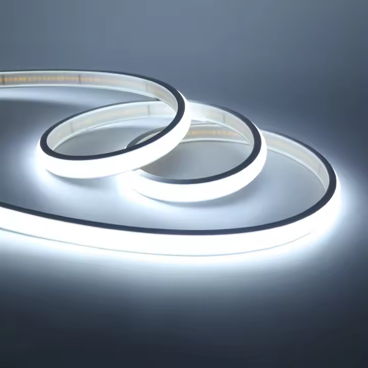 Tira de luces Led COB de alto brillo para habitación, cinta Flexible impermeable para iluminación de jardín, 12V, 24V, 320Led/m - 1
