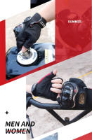 Guantes de Motocicleta MJMOTO Transpirables Antideslizantes Protección de Casco Duro Ligero Resistente al Desgaste Adecuados para Conducción en Ciudad, Off-road, Skateboarding Tallas M-XL - details 11