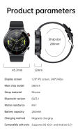 Relojes inteligentes hombre Fitness exterior deporte Música podómetro heart rate blood pressure mujer Bluetooth llamada Negocio watch - details 24