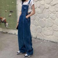 Monos de Denim Vintage MEXZT Pantalones de Lega Ancha para Mujer Estilo Callejero - details 16
