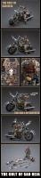 JOYTOY Battle for the Stars 1/18 figuras de acción 10cm el culto de San Reja Hell Walker H-20 juguetes de modelos de colección motocicleta - details 4