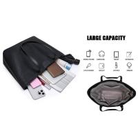 Bolsos de mano para mujer de piel sintética, bolso de compras de gran capacidad, bolso de viaje de trabajo, bolso de hombro con asa superior, mochila de lujo de alta gama - details 3