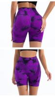Pantalones cortos de cintura alta para mujer Cinturón elástico, sin costuras, moda en tus piernas, ideal para gimnasio, entrenamiento, correr, verano - details 18