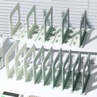 Sujetalibros desmontables ajustables, divisores antideslizantes, soporte para libros de escritorio, ahorro de espacio, soporte Vertical anticaída para libros en el aula - details 9