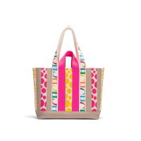 CHHC de moda retro de las mujeres nuevo casual versátil de gran capacidad portátil bolso de hombro tejido - details 5