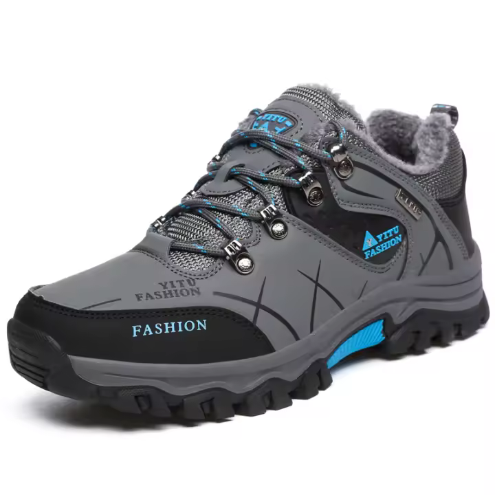 Zapatillas de Senderismo Invierno para Hombres Montaña Exterior Botas de Nieve a Prueba de Choques Deporte Casual Cálido Impermeable Marca - 1