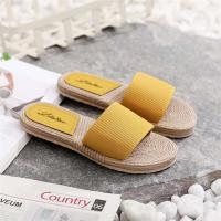 Sandalias de mujer informales con chanclas de cuerda de cáñamo, prendas de vestir, estilo étnico, novedad de verano - details 11