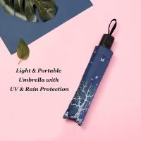 Paraguas plegable abierto manual, paraguas de mochila compacto impermeable y anti-UV, paraguas de viaje plegable portátil - details 17