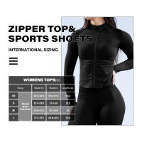 1 top de yoga para mujer con cremallera dinámica sin costuras, color sólido, ajustado, traje de fitness suave para mujer, top de yoga, gimnasio, correr, traje de ciclismo - details 15