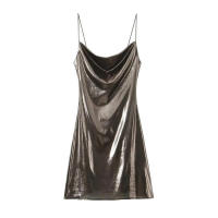 OUWU- Vestido elegante sin tirantes con espalda descubierta en tonos metálicos multicolor de moda Primavera 2025 Ropa de mujer - details 4
