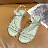 Sandalias de tacón para mujer 2025 Estilo bohemio étnico, suela de goma francesa, diseño de detalle de suela suave - details 8