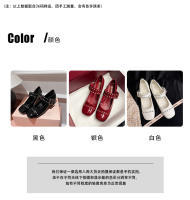 Nuevos Zapatos Mary Jane de Diseño Francés Pisa Gruesa, Hebilla de Una Palabra, Zapatos Individuales para Mujeres - details 3