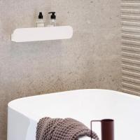 Estante de almacenamiento para el baño montado en la pared, estante de almacenamiento de acero inoxidable antioxidante de gran capacidad, ahorro de espacio, escurridor de ducha duradero - details 15
