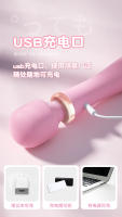 Vibrador AV de segunda generación Conversación de frecuencia de carga Femenina Masturbador de calentamiento de doble cabeza Productos para adultos - details 18