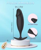Vibrador Anal para hombres y mujeres, tapón Anal, masajeador de próstata, botón femenino, Control remoto, Juguetes sexuales para adultos, Gay - details 5