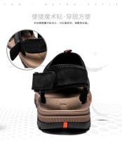 Novedad de verano para hombre, sandalias huecas transpirables, deportes al aire libre y ocio, zapatos de playa grandes antideslizantes - details 3