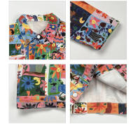 Chaqueta Casual para Niños con Estampado de Graffiti para Niñas y Niños Camiseta de Algodón Mezclado Ropa de Luz Abrigo Sudadera para Primavera/Verano Cierre de Botones - details 5